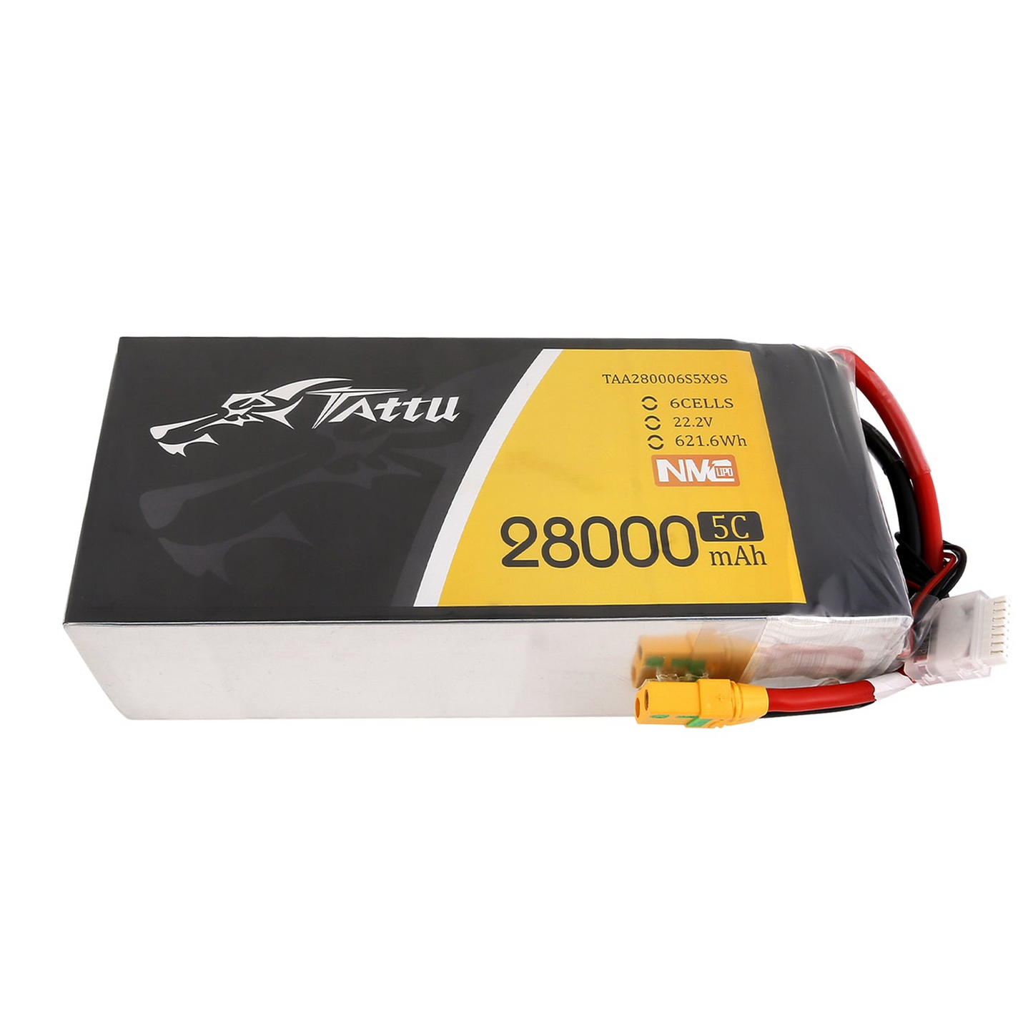 Tattu Semi-Solid State 28000mAh 22.2V 5C 6S1P Lipo Battery Pack with XT90-S plug Greece EU