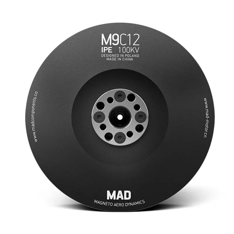 MAD Components M9C12 IPE Waterproof brushless motor for agriculture drone sprayer for the heavey hexacopter octocopter firefighting drone , tethered drone