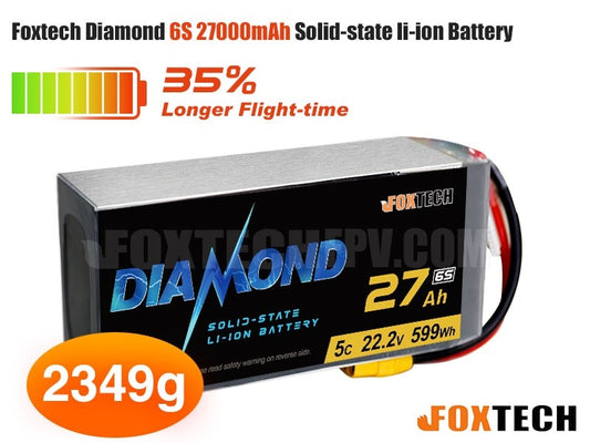 Foxtech Diamond 6S 27000mAh Semi-solid State Lithium Battery Greece EU