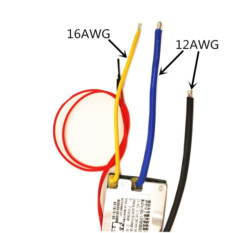 48V E-bike μπαταρία λιθίου BMS 13S 48V 20A BMS Τάση φόρτισης 54,6V